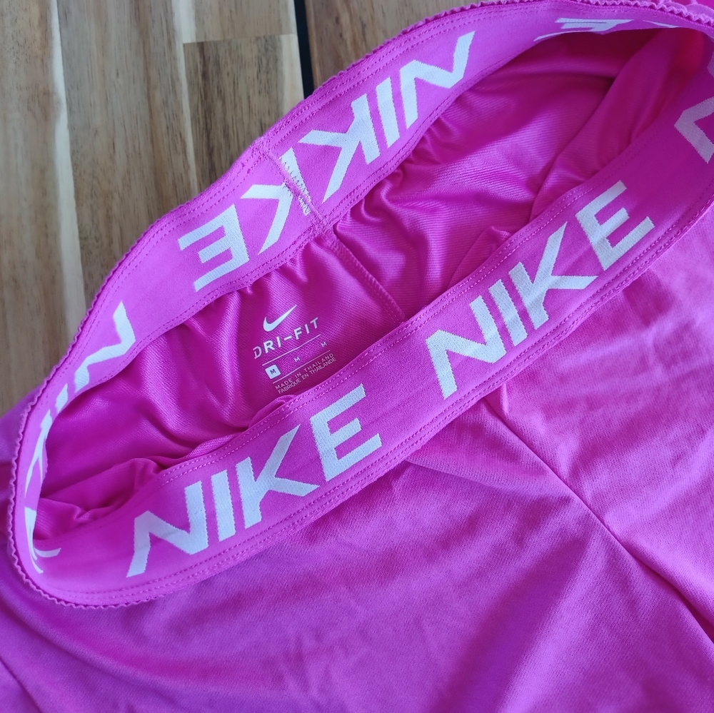 NIKE Dri-Fit athletic shorts Hot Pink Women's Size M - Picture 2 of 5